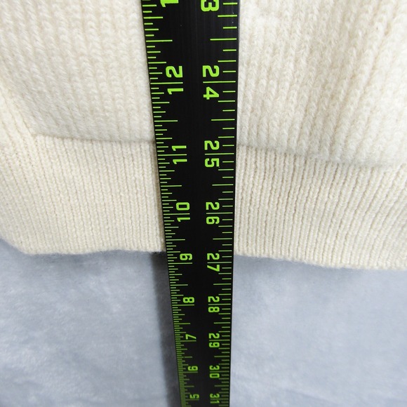 Liz Claiborne Womens M Merino Wool Logo Preppy Shield Cardigan Vintage Acadermic - Picture 8 of 10